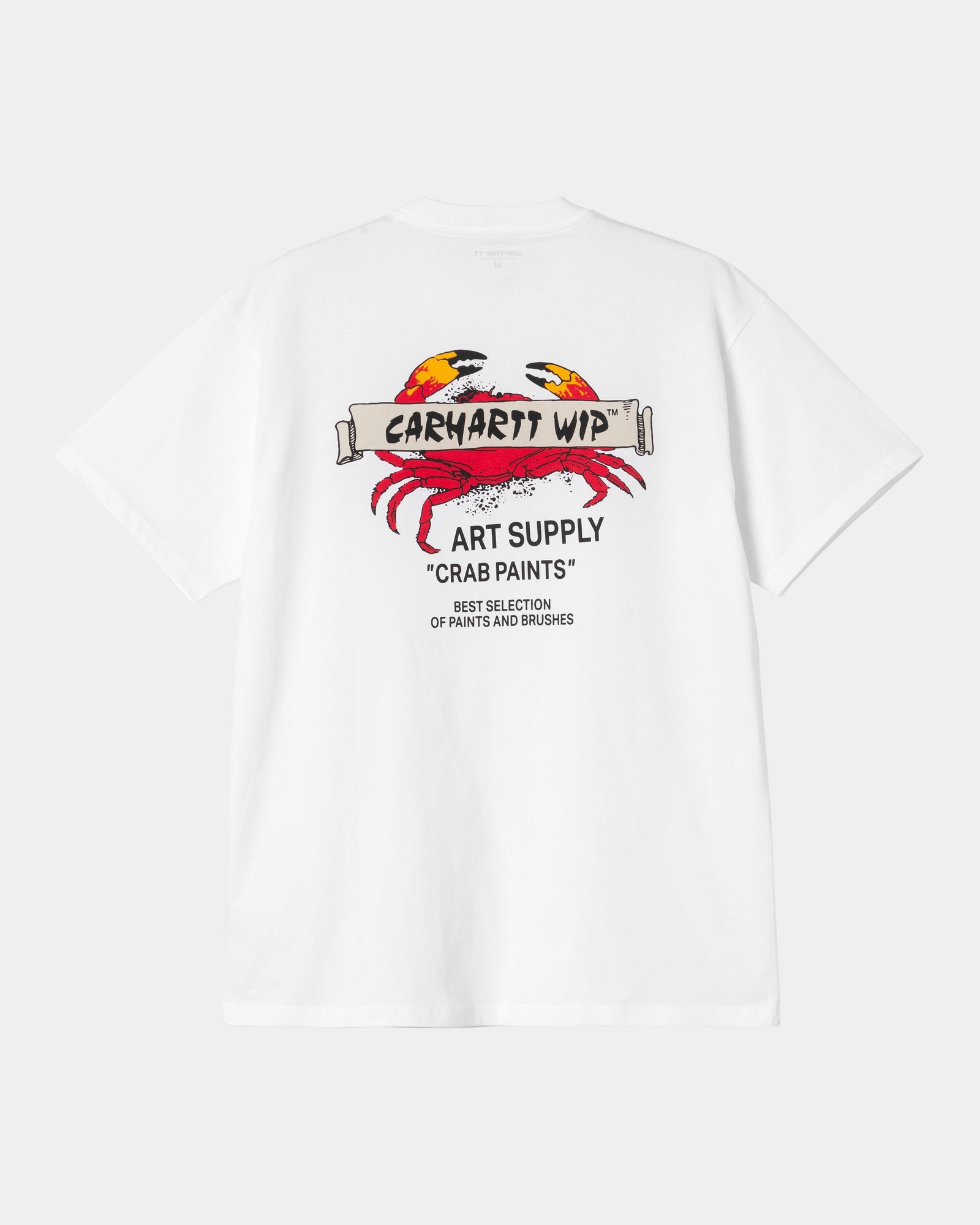 Crab Paint Graphic T-Shirt for Men & Women - Soft Cotton White Tee - Casual Streetwear & Summer Outfits