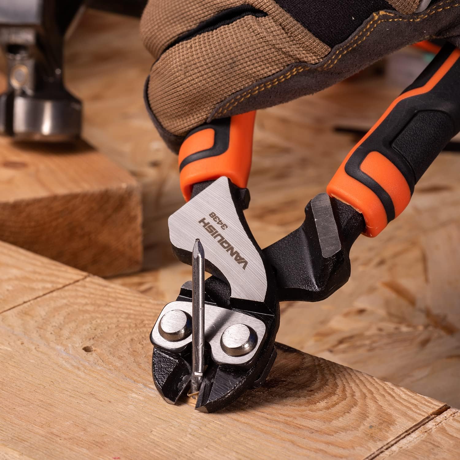 VANQUISH 8-inch Mini Bolt Cutter - Heavy Duty Cr-V Steel Wire & Bolt Cutting Tool for DIY, Construction, Emergency Repairs | Compact High Leverage Design for Nails, Chains, Fences & More