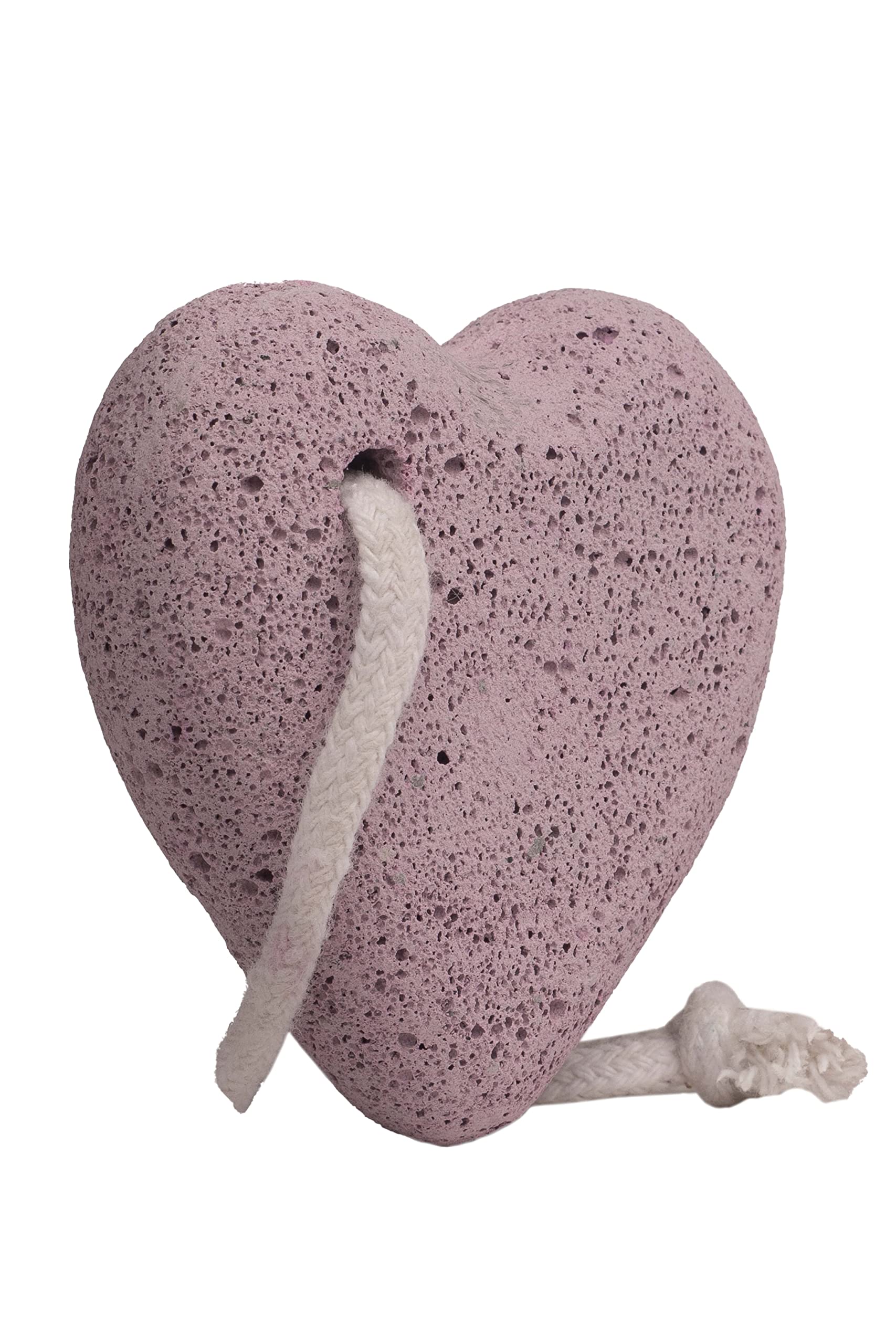 Natural Heart-Shaped Śukra Pumice Stone for Feet & Hands - Best Exfoliating Foot Scrubber to Remove Dead Skin, Calluses on Heels & Body - Pack of 2 - Perfect for Pedicure, Home Spa & Dry Skin Care