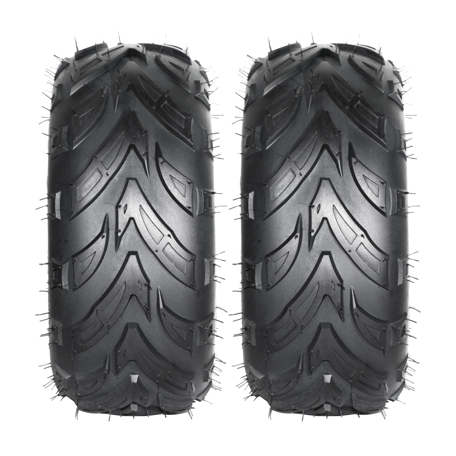 145/70-6 ATV UTV Go Kart Tires - 4 Ply Rated Tubeless Rubber Tires (Pack of 2) - Perfect for Off-Road Adventures, Trail Riding & All-Terrain Vehicles