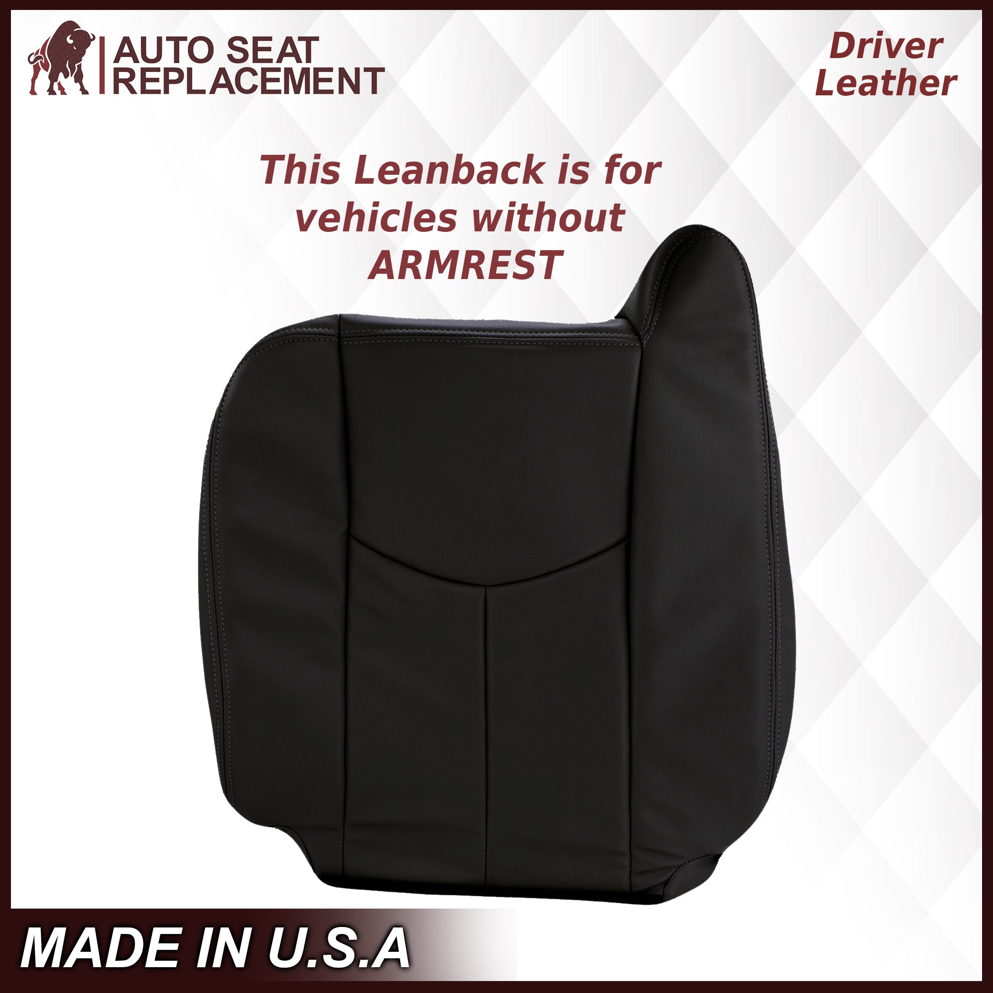 2003-2007 Chevy Silverado Avalanche & GMC Sierra Truck Seat Covers - Dark Gray 40/20/40 Split Bench (No Armrest) | Premium Leather or Vinyl Options | Perfect for Work Trucks & Daily Commutes