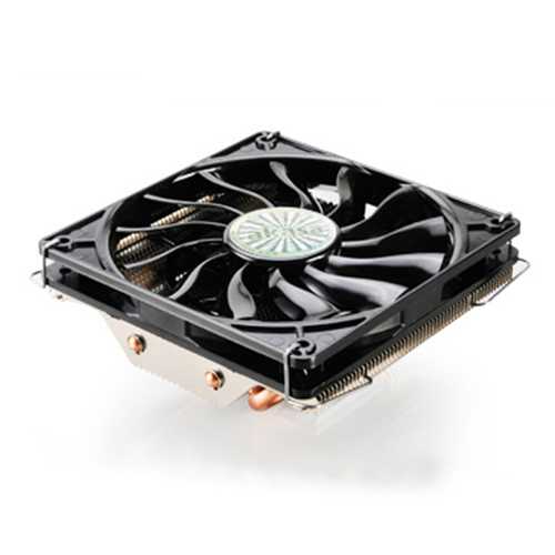 Akasa Ultra Thin 4 Pin PWM CPU Cooler with 4 Heat Pipes - Compatible with Intel & AMD Processors - Perfect for Gaming PCs, Workstations & Home Office Desktops