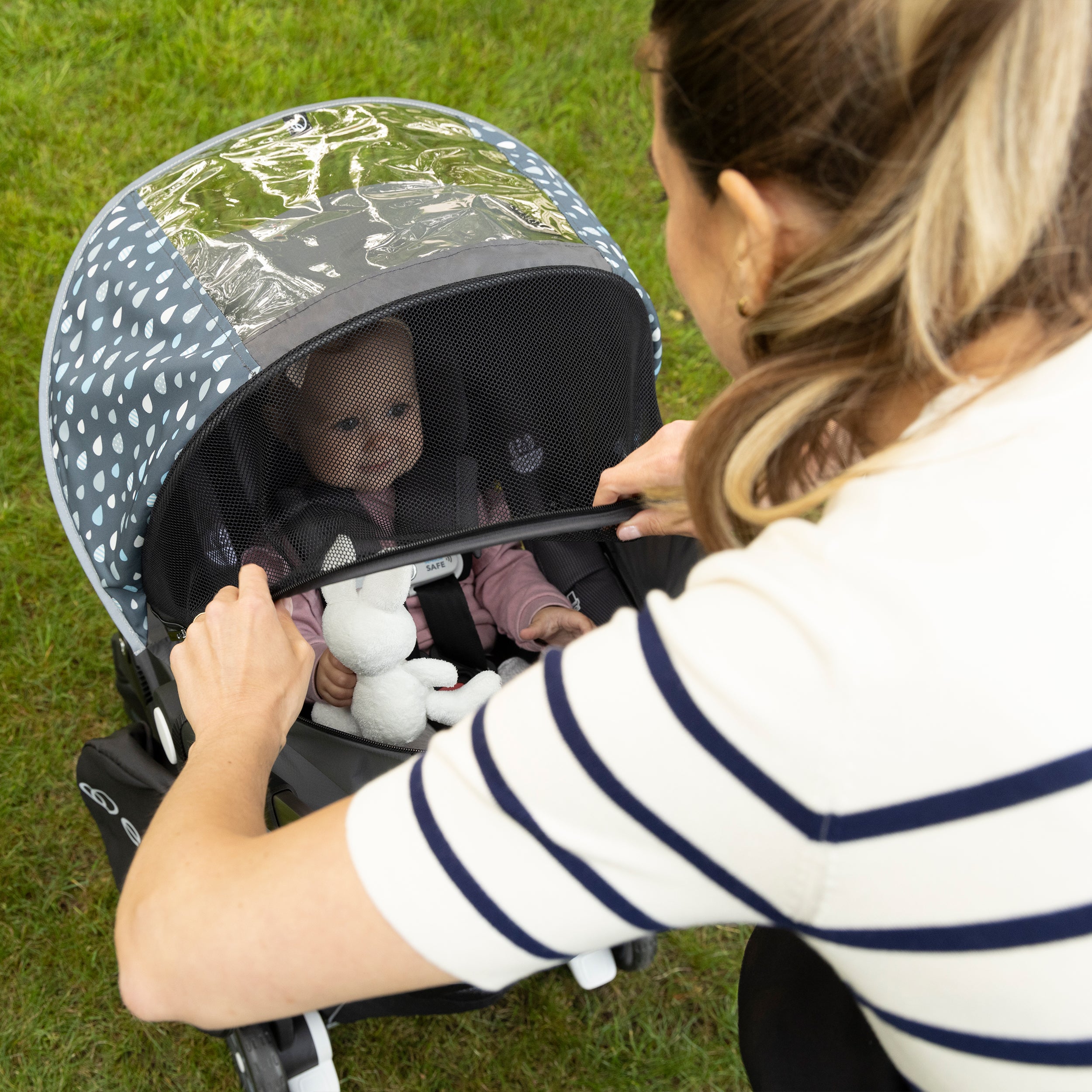 Evenflo Shyft DualRide 3-in-1 All-Weather Stroller Cover - Waterproof & Windproof Protection for Infant Car Seat, Stroller, and Shopping Cart - Perfect for Rainy Days, Snow, and Outdoor Adventures