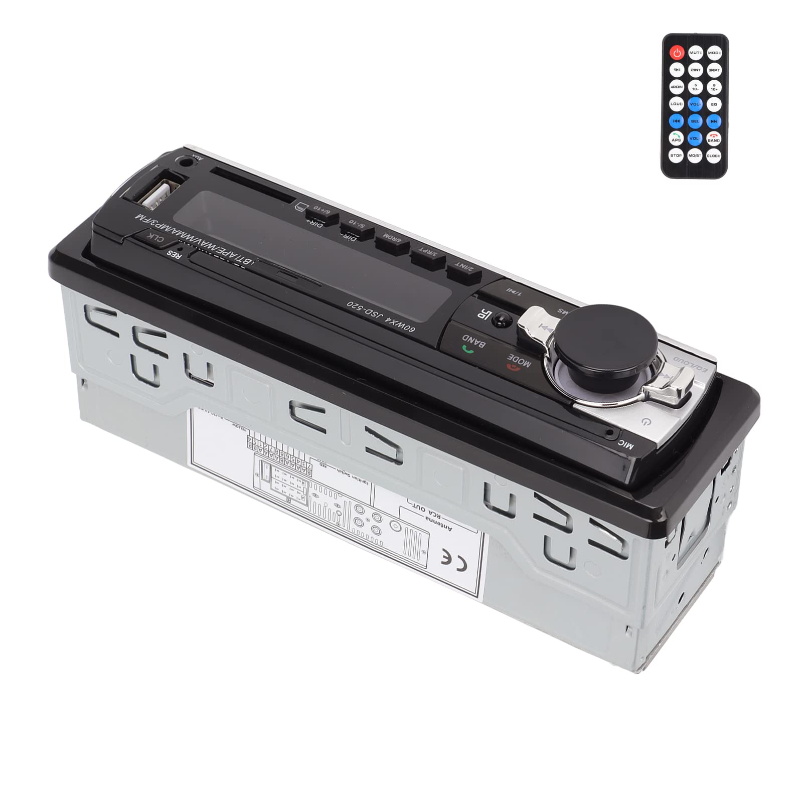 12V AI Car Stereo with 7-Color LED, Bluetooth & Voice Control - Hands-Free Music Streaming for Commuting & Road Trips
