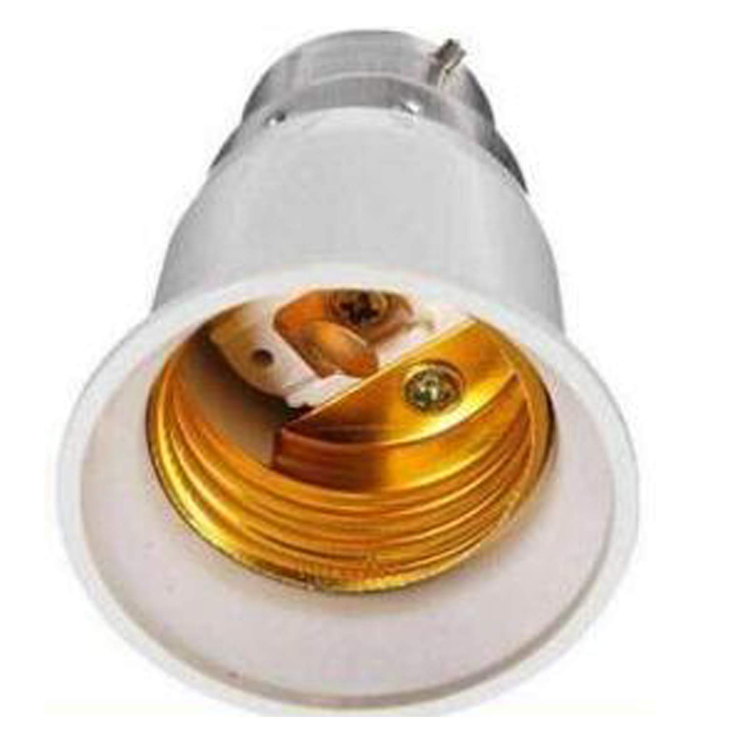 B22 to E27 LED Light Socket Adapter - 6 Pack, Fire Resistant, Halogen Bulb Holder Converter for Safe Fixture Replacement - Perfect for Home, Office, and Workshop Lighting Upgrades