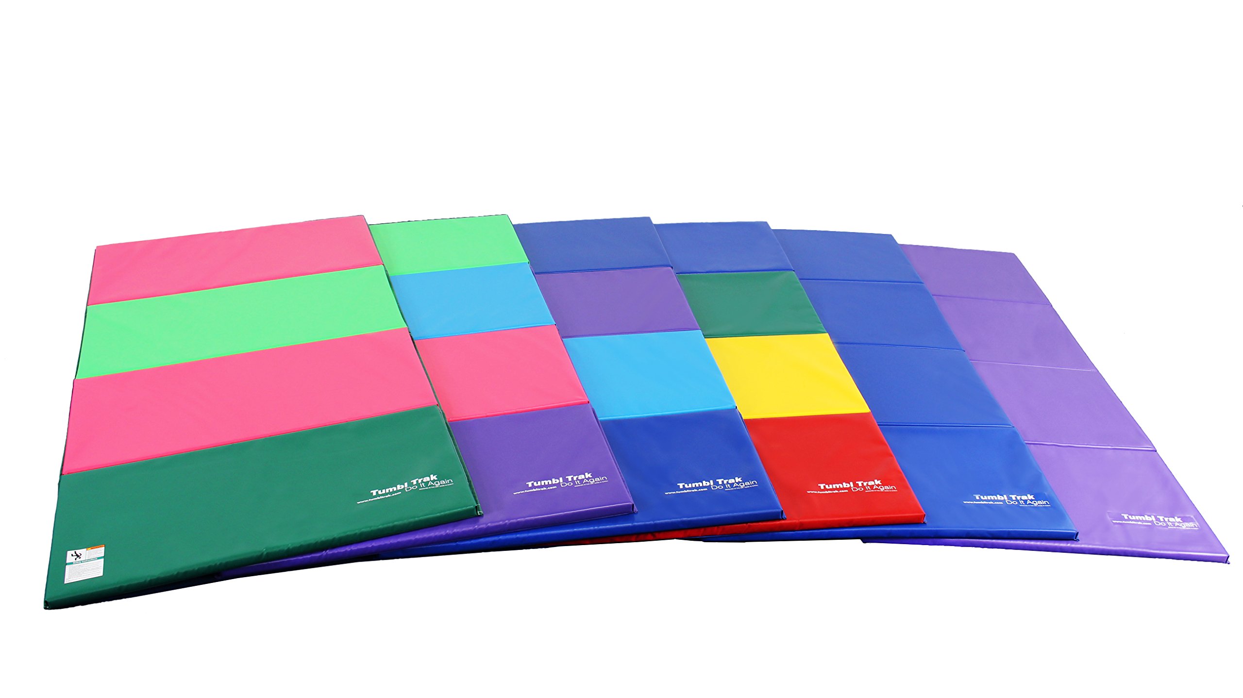 Tumbl Trak Folding Tumbling Panel Mat - Professional Gymnastics Equipment for Cheerleading, Dance & Fitness Training | Perfect for Home Gym, Studio Practice & Competition Preparation