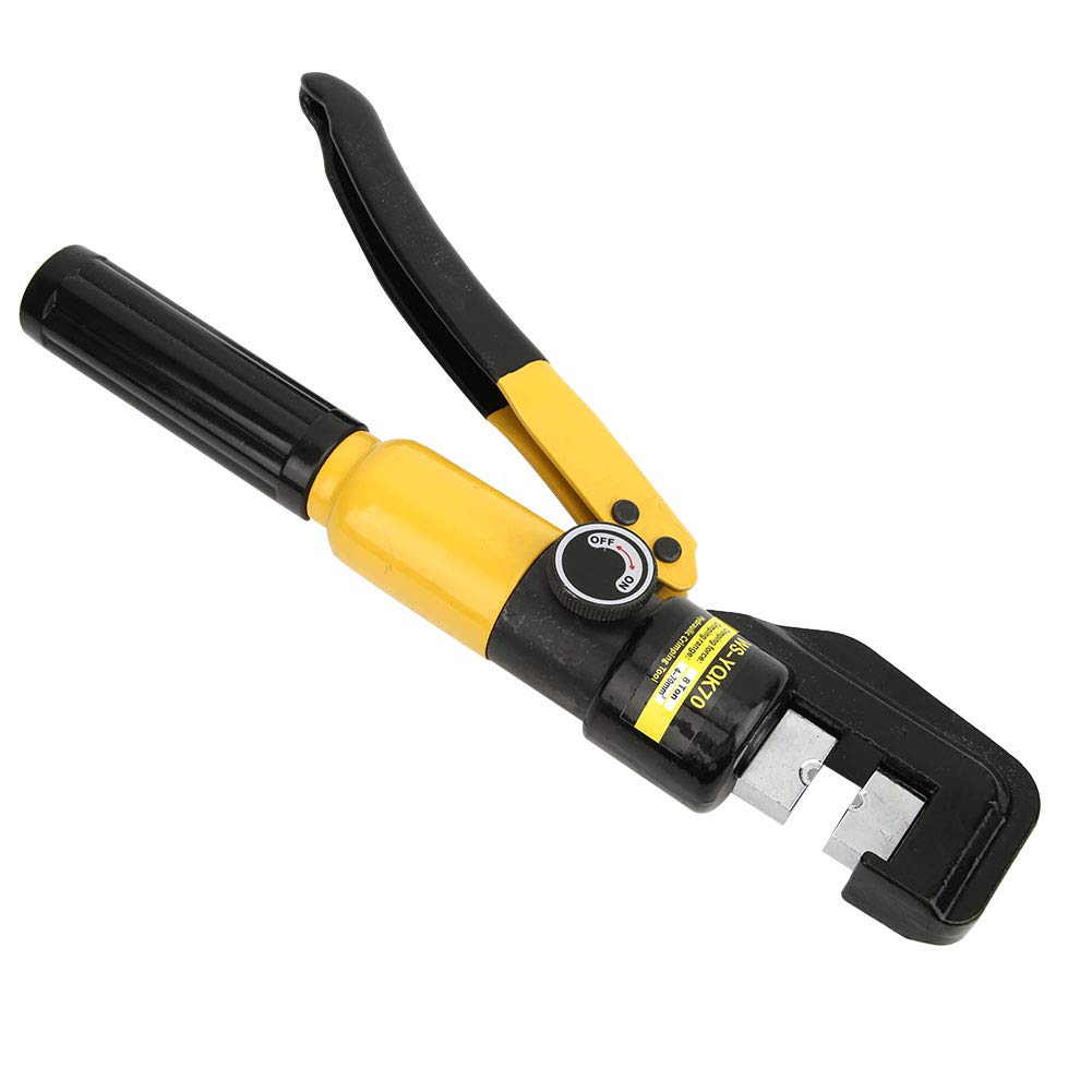 8 Ton Hydraulic Crimper Tool with 16 Dies (4-70mm²) - Professional Portable Hydraulic Cable Crimper Kit for Electrical Wiring & Terminal Connections - Perfect for Electricians, DIY Projects & Industrial Applications