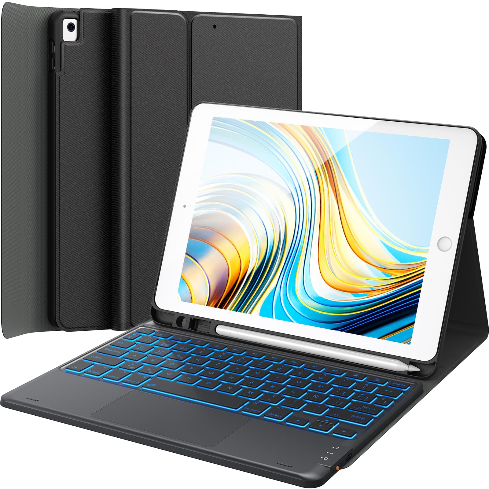 Earto Bluetooth Keyboard with Touchpad for iPad 9th/8th/7th Gen 10.2