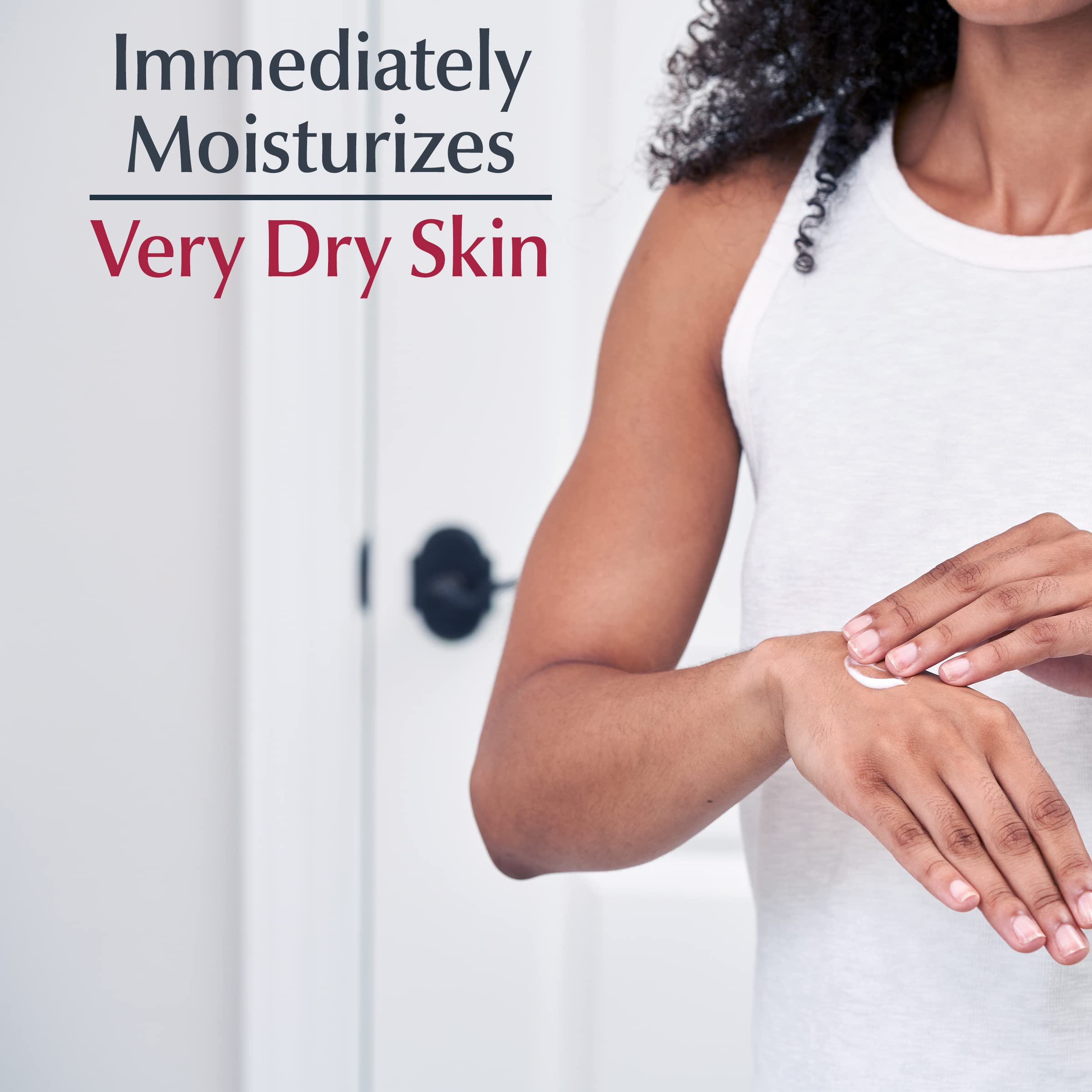 Eucerin Advanced Repair Body Cream for Very Dry Skin - Fragrance Free Daily Moisturizing Lotion, 8 Oz Tube - Ideal for Dry Skin Relief & Hydration at Home or Travel