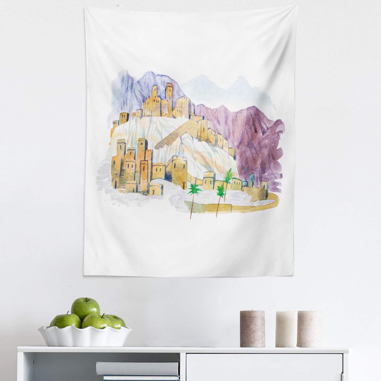 Ambesonne Desert City Landscape Tapestry Wall Art - 23