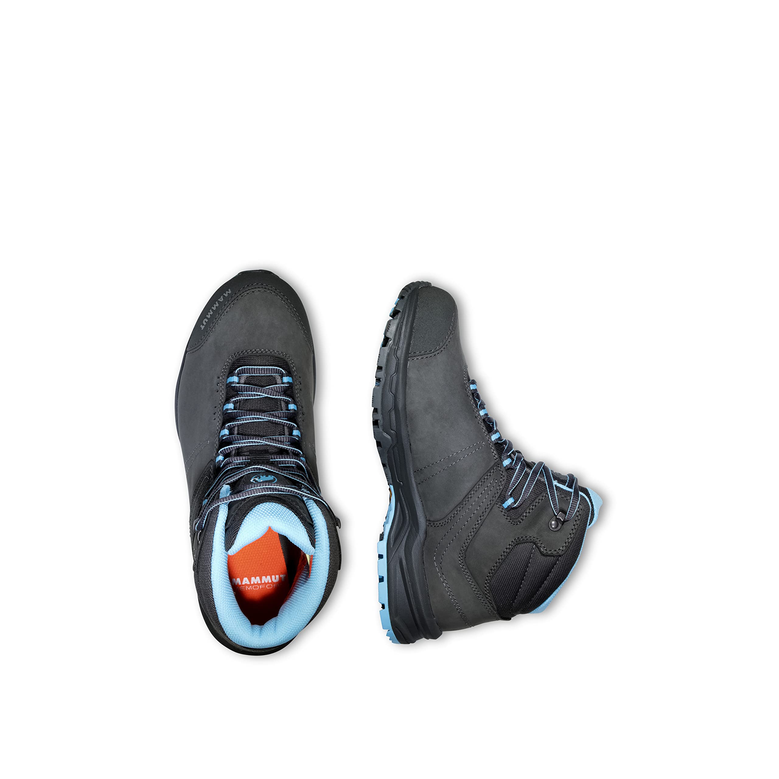 Mammut Women's High Rise Hiking Shoes - Lightweight Waterproof Grey Trail Running Shoes for Outdoor Adventures - Size 8 US - Perfect for Mountain Climbing, Backpacking & Hiking Trips