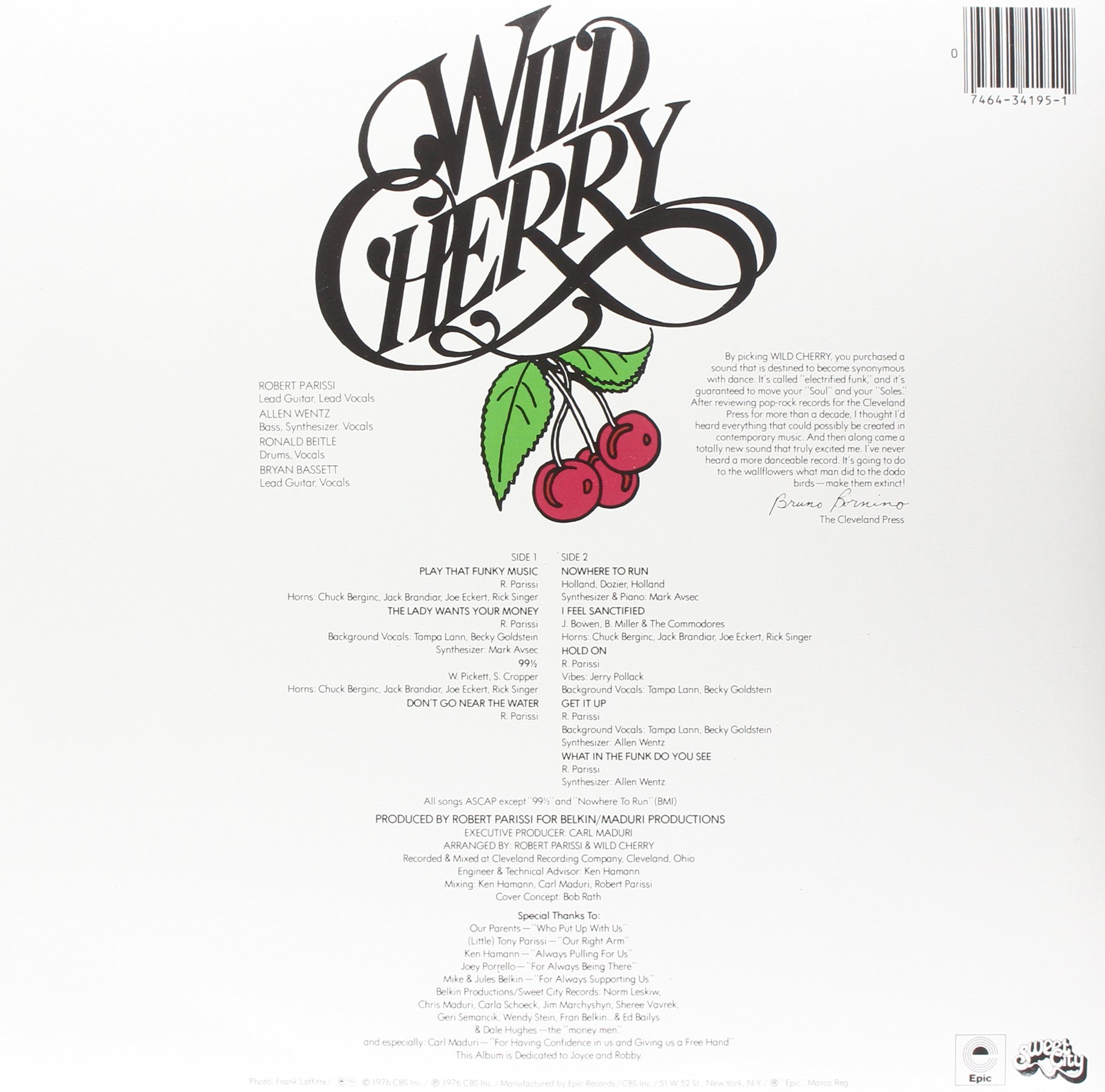 Wild Cherry Play That Funky Music Vinyl Record - Classic 70s Funk & Soul Album - Perfect for Parties, DJ Sets & Retro Music Collectors
