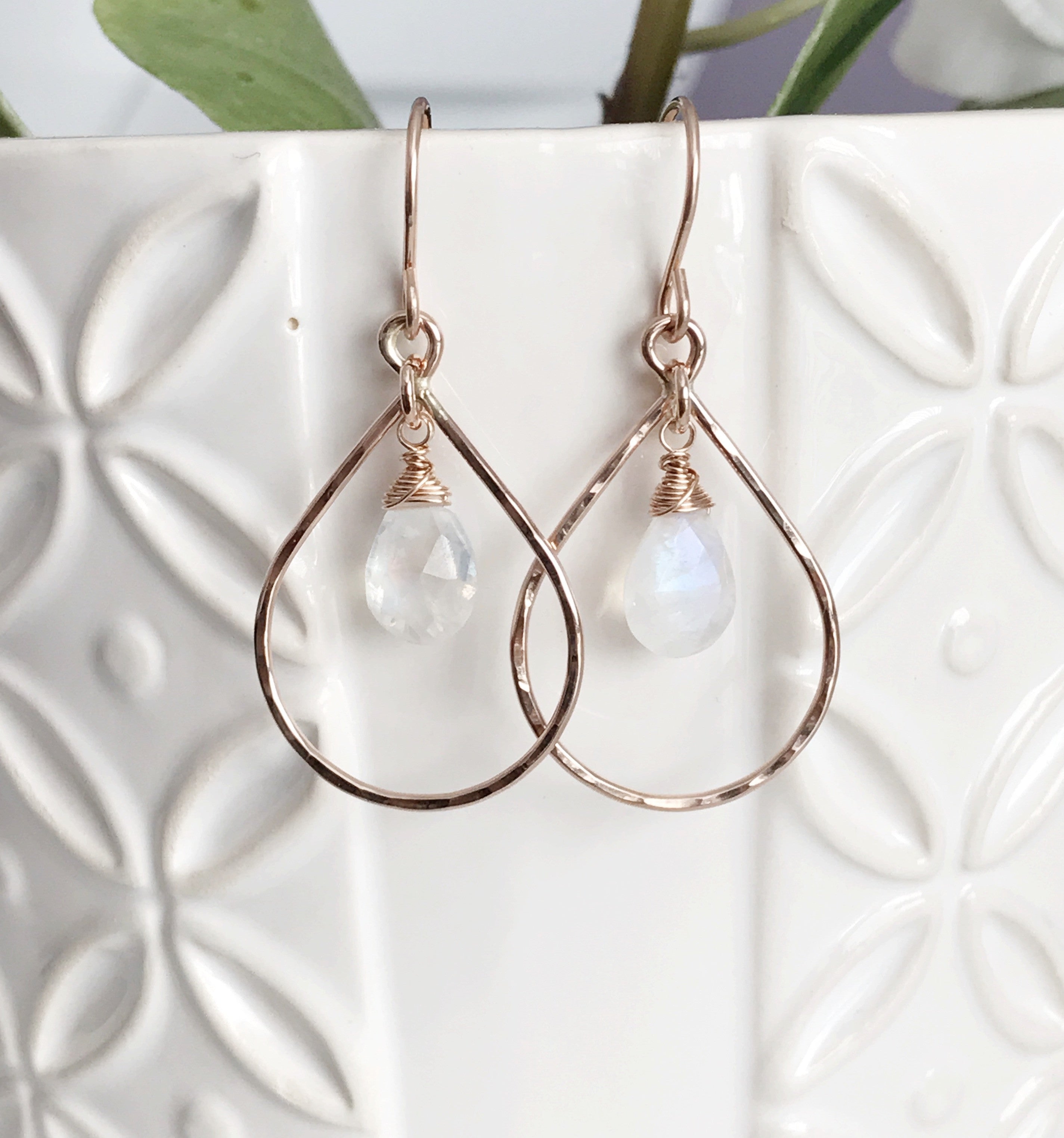 IRINA Moonstone Earrings (E417) – Elegant Silver Jewelry for Women, Perfect for Weddings, Parties & Everyday Wear
