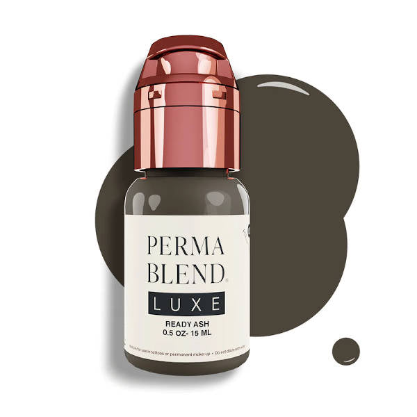 Perma Blend Luxe Ready Ash Pigment - Professional Tattoo Ink for Artists - Perfect for Realism, Black & Grey Tattoos