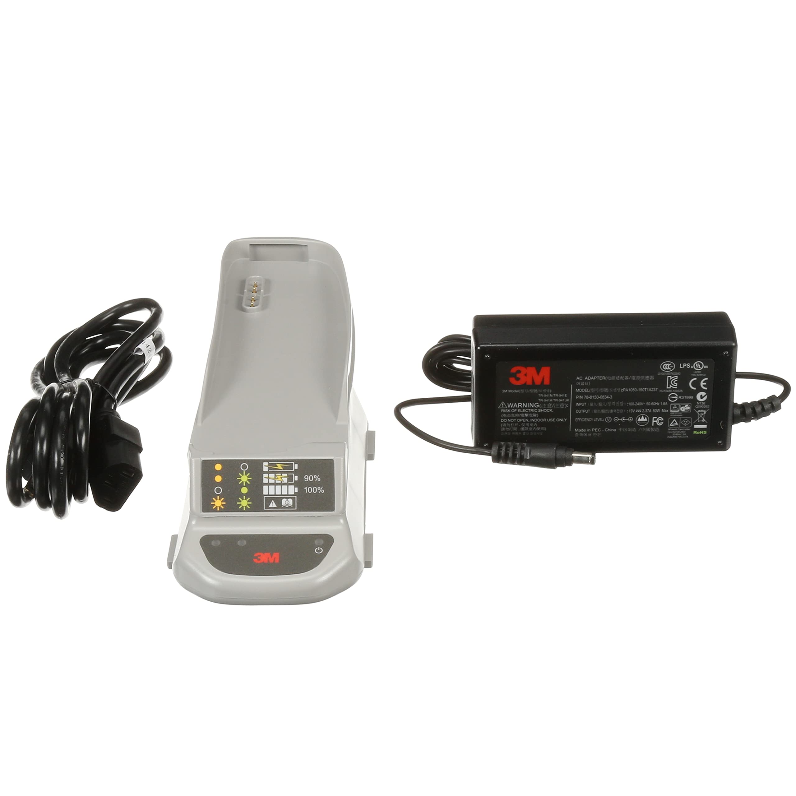 3M Versaflo TR-641N Single Station Battery Charger Kit for TR-600 & TR-800 Powered Air Purifying Respirators | Replacement Battery Sold Separately | Ideal for Industrial, Healthcare & Construction Safety Use