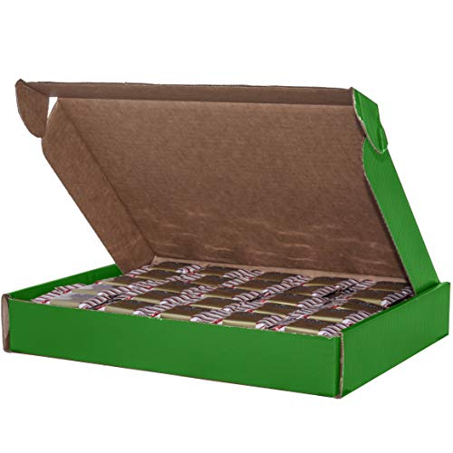 Ghirardelli Milk Chocolate Peppermint Bark Candy - 200 Count Bulk Pack (13x10x2 Inch Green Gift Box) - Perfect for Holiday Gifts, Christmas Stocking Stuffers & Office Party Treats