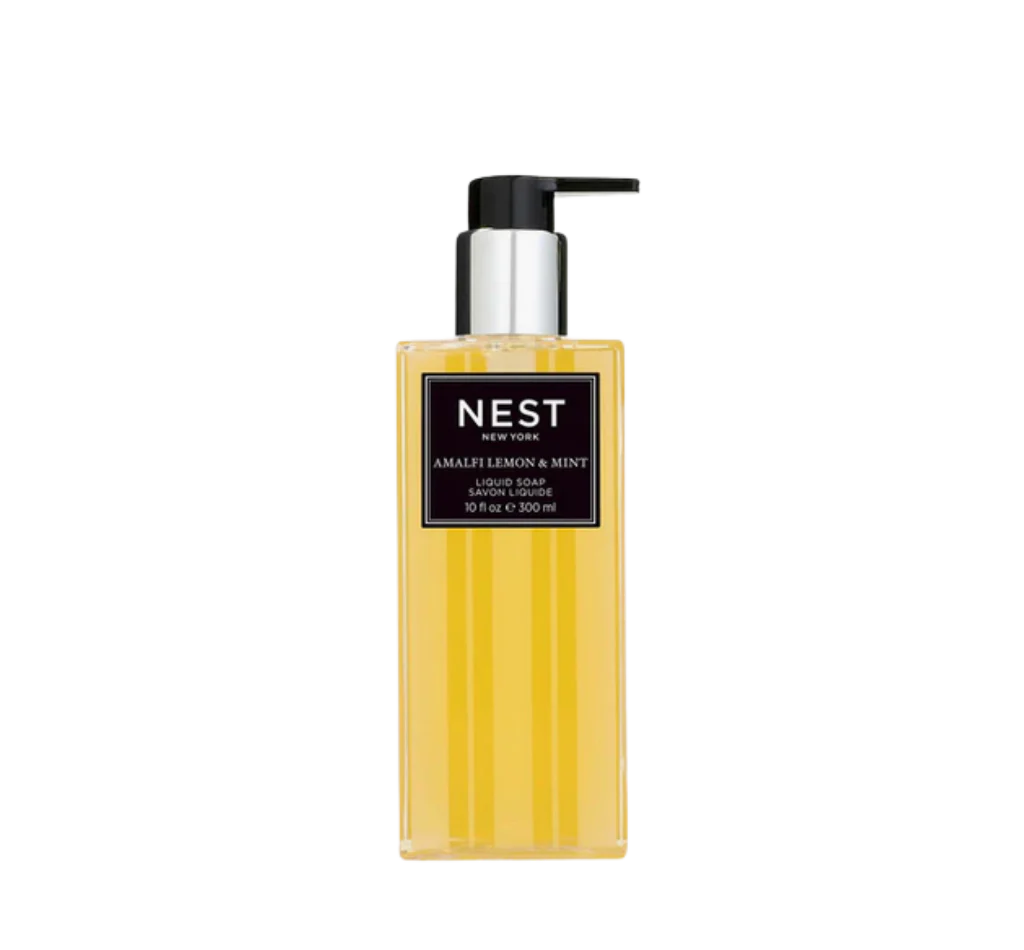 Nest Amalfi Lemon & Mint Liquid Hand Soap - Refreshing Citrus & Mint Scent for Bathroom, Kitchen & Guest Washrooms - Gentle Cleansing & Aromatherapy