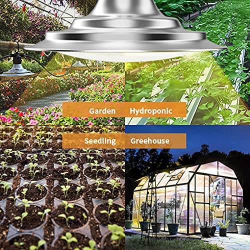 Espird 12-Bulb Full Spectrum LED Grow Light for Greenhouse - Waterproof Plant Growing Lamp for Seedlings, Vegetables & Flowers | Indoor/Outdoor Hydroponics, Vertical Farming & Home Gardening
