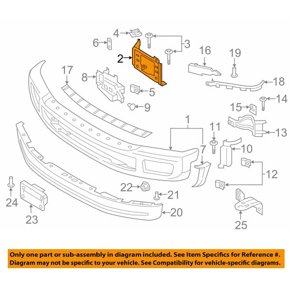 17-19 F-Series Super Duty Bumper Brace - Driver Side for Off-Road & Towing