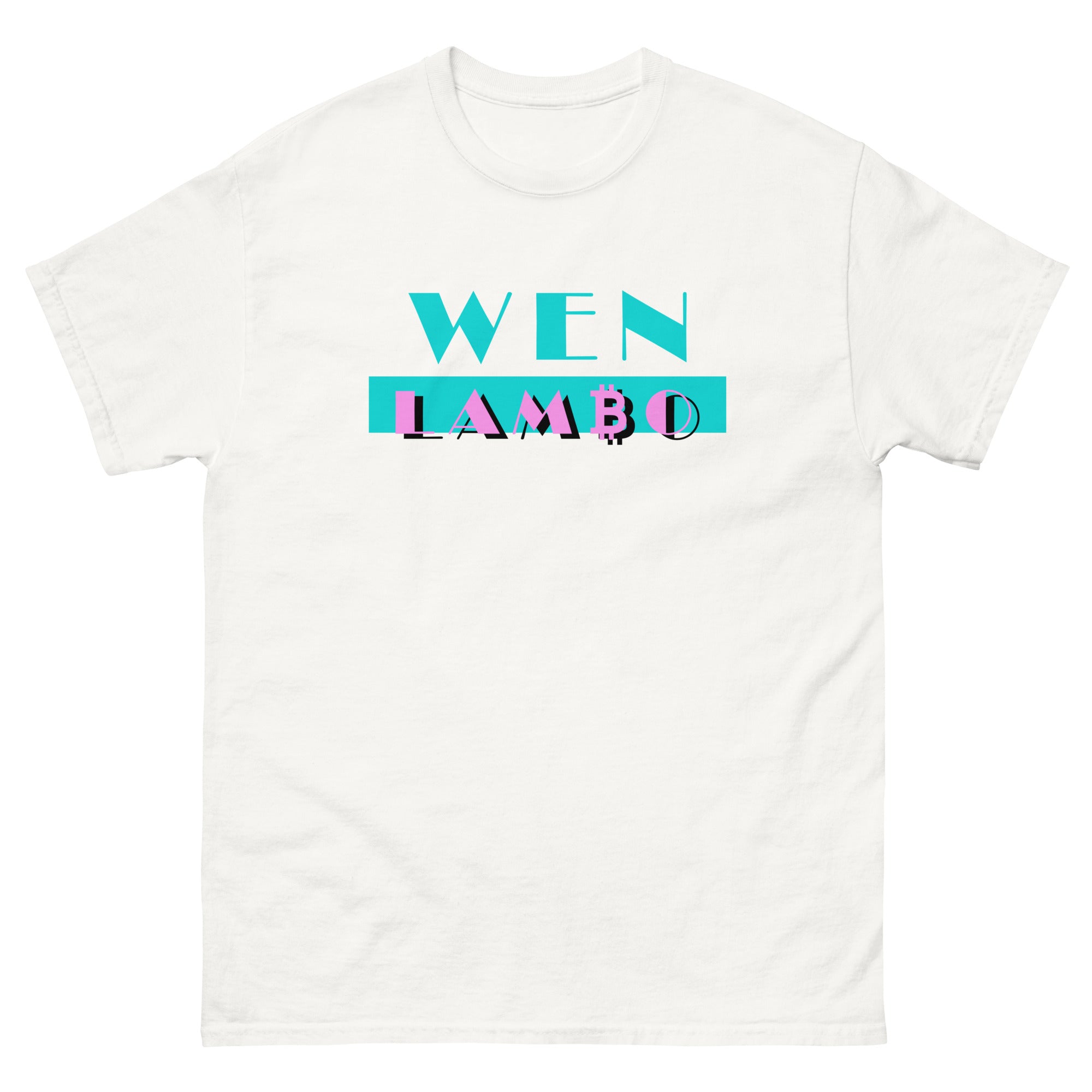 Wen Lambo Crypto T-Shirt - Funny Bitcoin & Ethereum Meme Tee for Crypto Enthusiasts - Perfect for Trading, Mining, and Blockchain Conferences