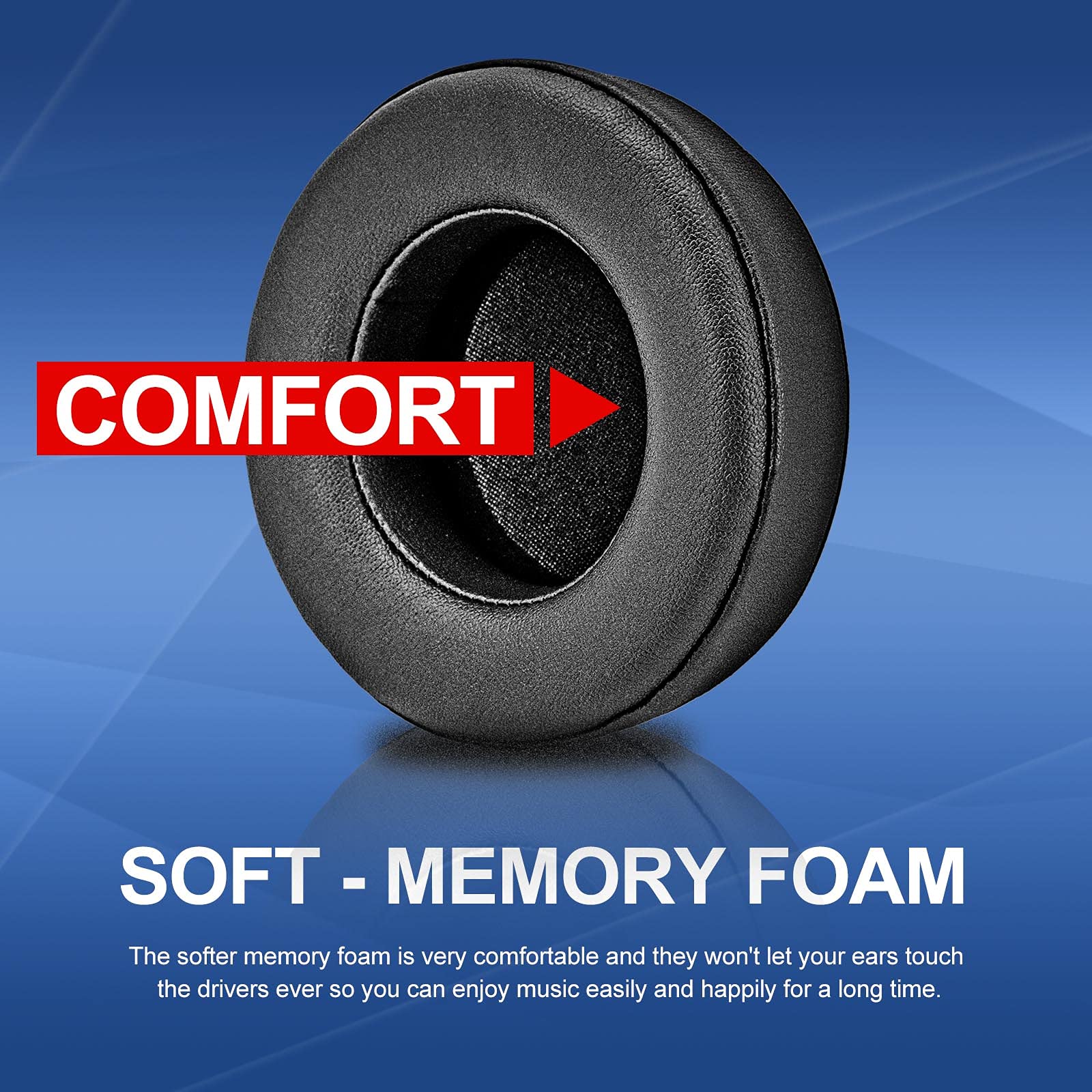 Premium Replacement Ear Pads for Corsair Virtuoso XT/RGB Wireless SE Headset - Ultra Soft Memory Foam, Enhanced Comfort & Durability (Black) - Perfect for Gaming, Music & Long Wear Sessions
