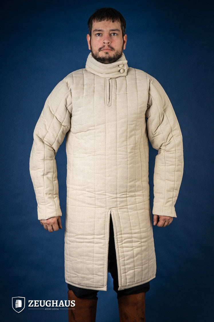 13th Century Medieval Gambeson - Authentic Historical Armor for LARP, Reenactment & Cosplay - Natural Cotton Padding for Comfort & Protection