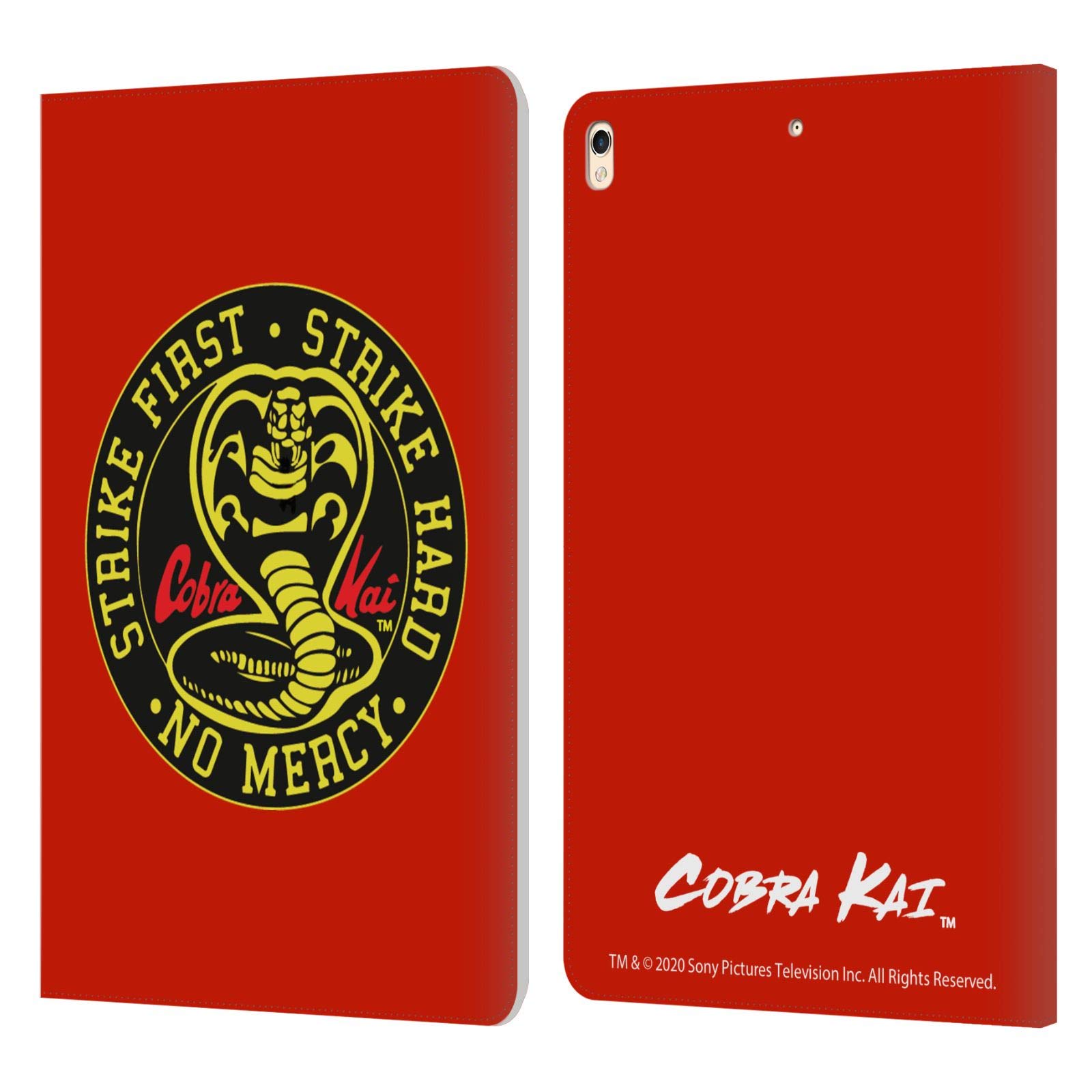 Head Case Designs Cobra Kai Strike Logo Leather Wallet Case for Apple iPad Pro 10.5 (2017) – Officially Licensed Protective Cover for Work, School & Travel