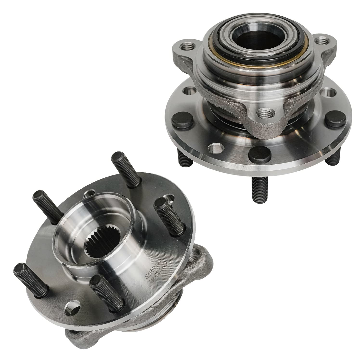 Detroit Axle - Pair Rear Wheel Bearing Hubs for 1984-1996 Chevy Corvette & Excalibur Phaeton | High-Quality Wheel Bearing Assembly Replacement | Perfect for DIY Car Repairs & Vehicle Maintenance