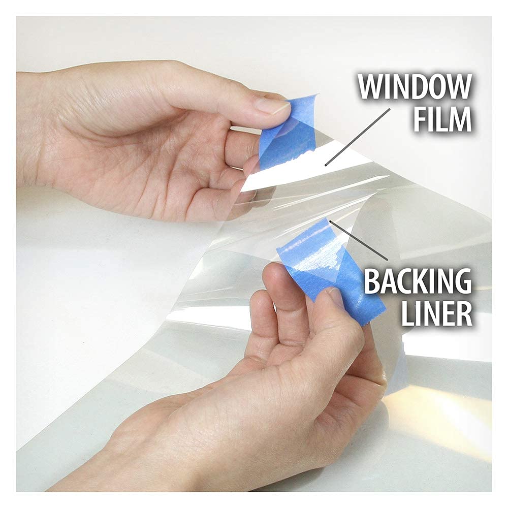 BDF S2M Clear UV Blocking Window Film - 24in x 100ft Roll for Home & Office Sun Protection