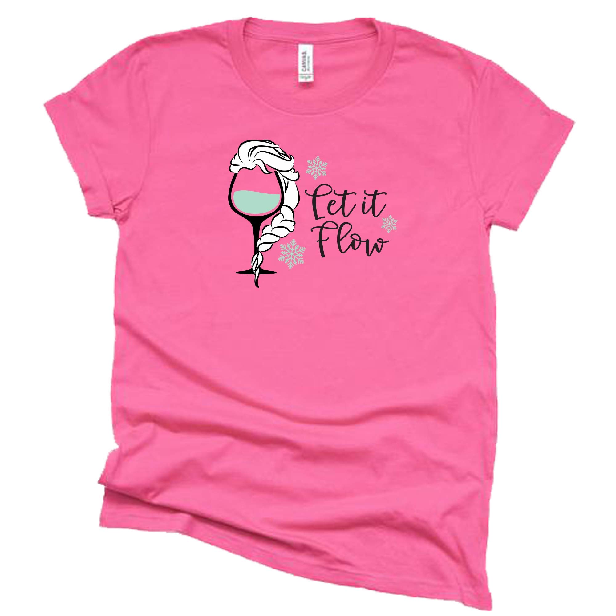 Vintage Let It Flow T-Shirt | Frozen Inspired Unisex Tee | Casual Wear for Disney Fans & Movie Lovers