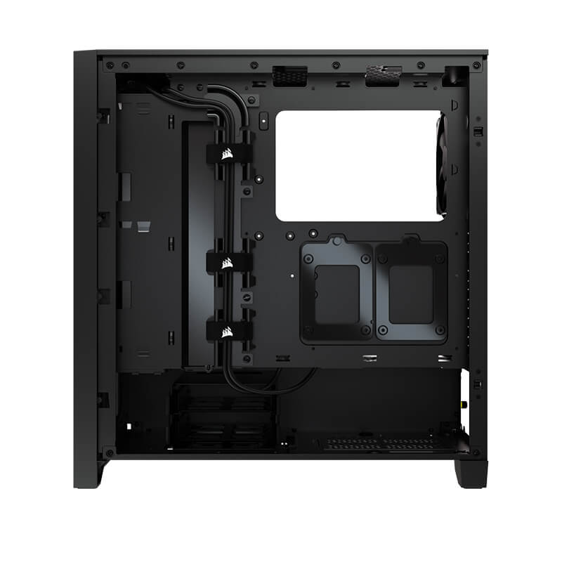 Corsair 4000D Airflow Mid Tower PC Case - Black Tempered Glass, High Airflow Design for Gaming & Workstation Builds - Perfect for Streamers & Content Creators