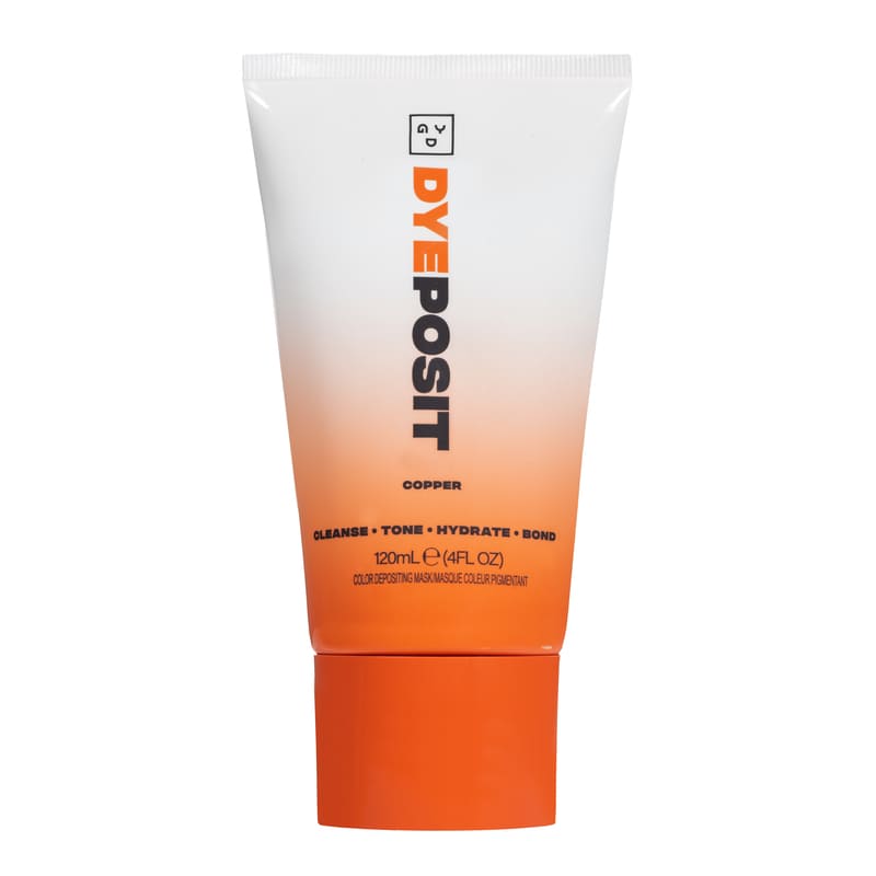 Good Dye Young DyePosit Hair Mask Copper - Semi-Permanent Vegan Hair Color Treatment for Vibrant Copper Tones - Perfect for DIY Hair Coloring at Home & Salon Use
