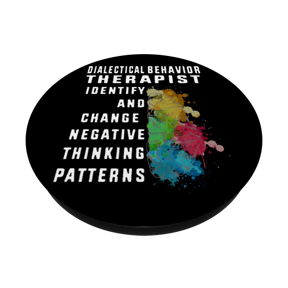DBT Therapist Mental Health PopSockets - Phone & Tablet Grip Stand with Swappable Cover | Perfect for Therapists, Counselors & Mental Health Awareness