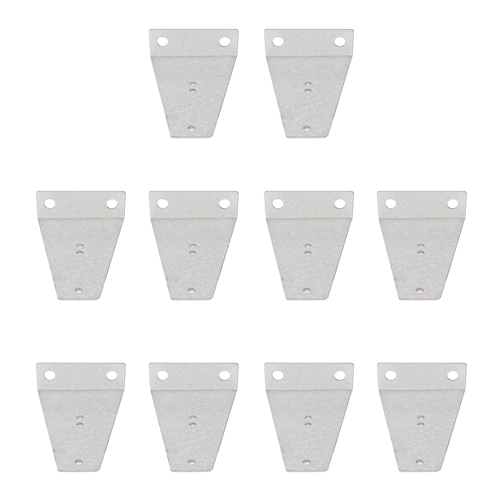 BTIHCEUOT Power Cord Holder - Perforated Galvanized Aluminum Sheet (10 Pack) - Organize Cables for Home Office, Workshop & Electronics Setup