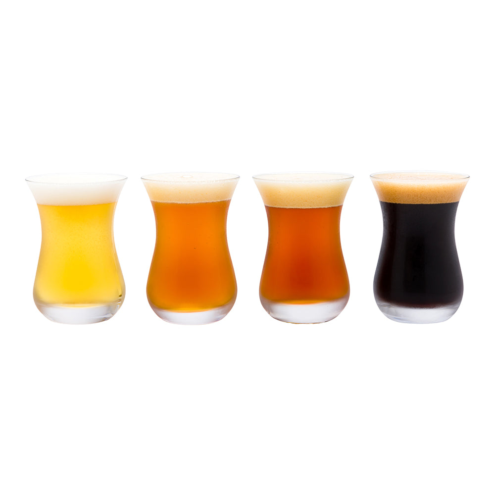Premium 5 oz Beer Tasting Glasses - Set of 6, 2.5