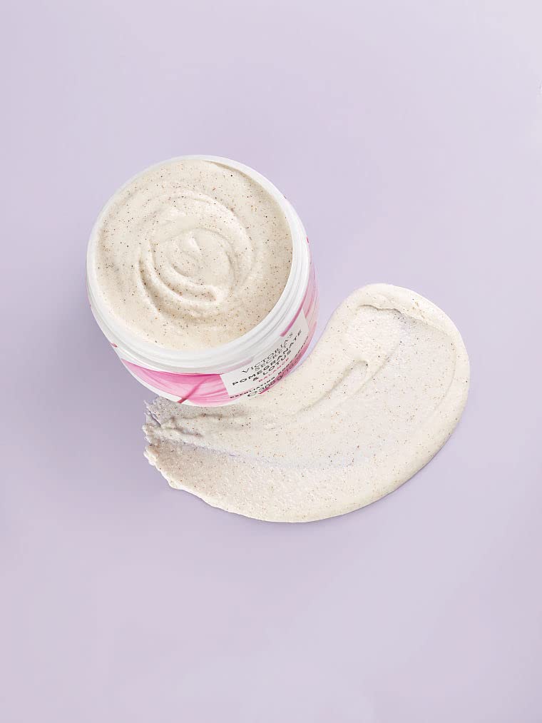 Victoria's Secret Pomegranate & Lotus Exfoliating Body Scrub - Smooth & Glowing Skin Care for Women | Perfect for Pre-Shave, Post-Workout & Spa Day