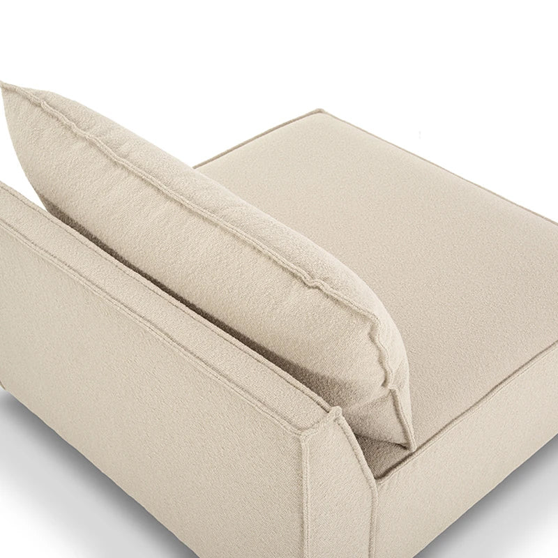 Daphne Boucle Modular 1-Seater Sofa (Armless) - Modern Living Room Furniture for Small Spaces & Apartments