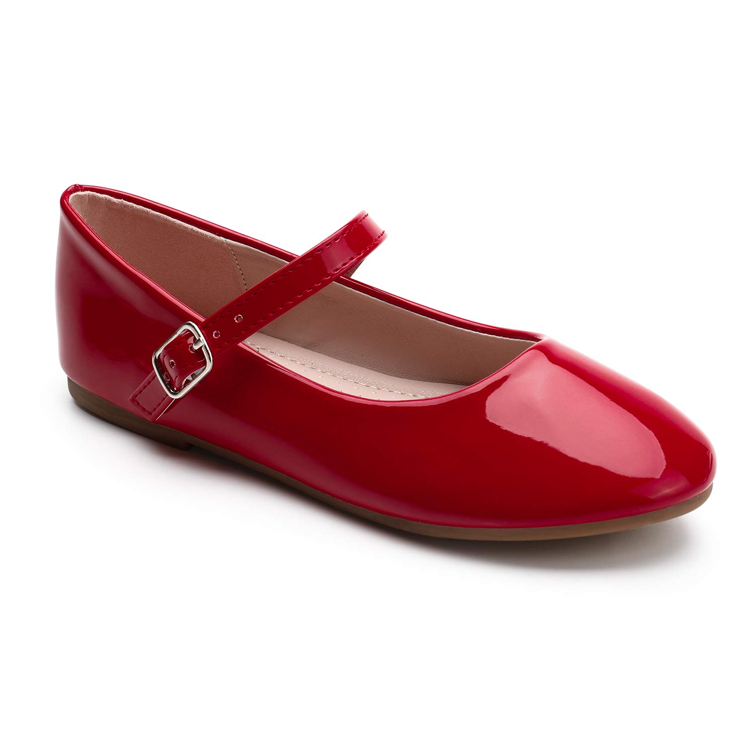 Trary Girls Flats Mary Jane Slip-on Shoes for Toddler, Little & Big Girls - Comfortable School & Dress Shoes for Everyday Wear