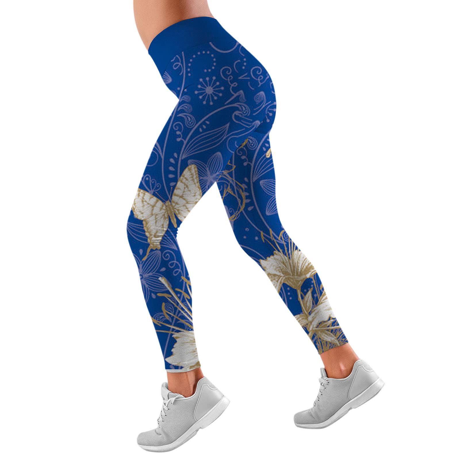 High Waist Yoga Pants for Women - Butt Lifting Workout Leggings with Compression & Stylish Prints - Perfect for Gym, Running, Pilates & Lounge Wear