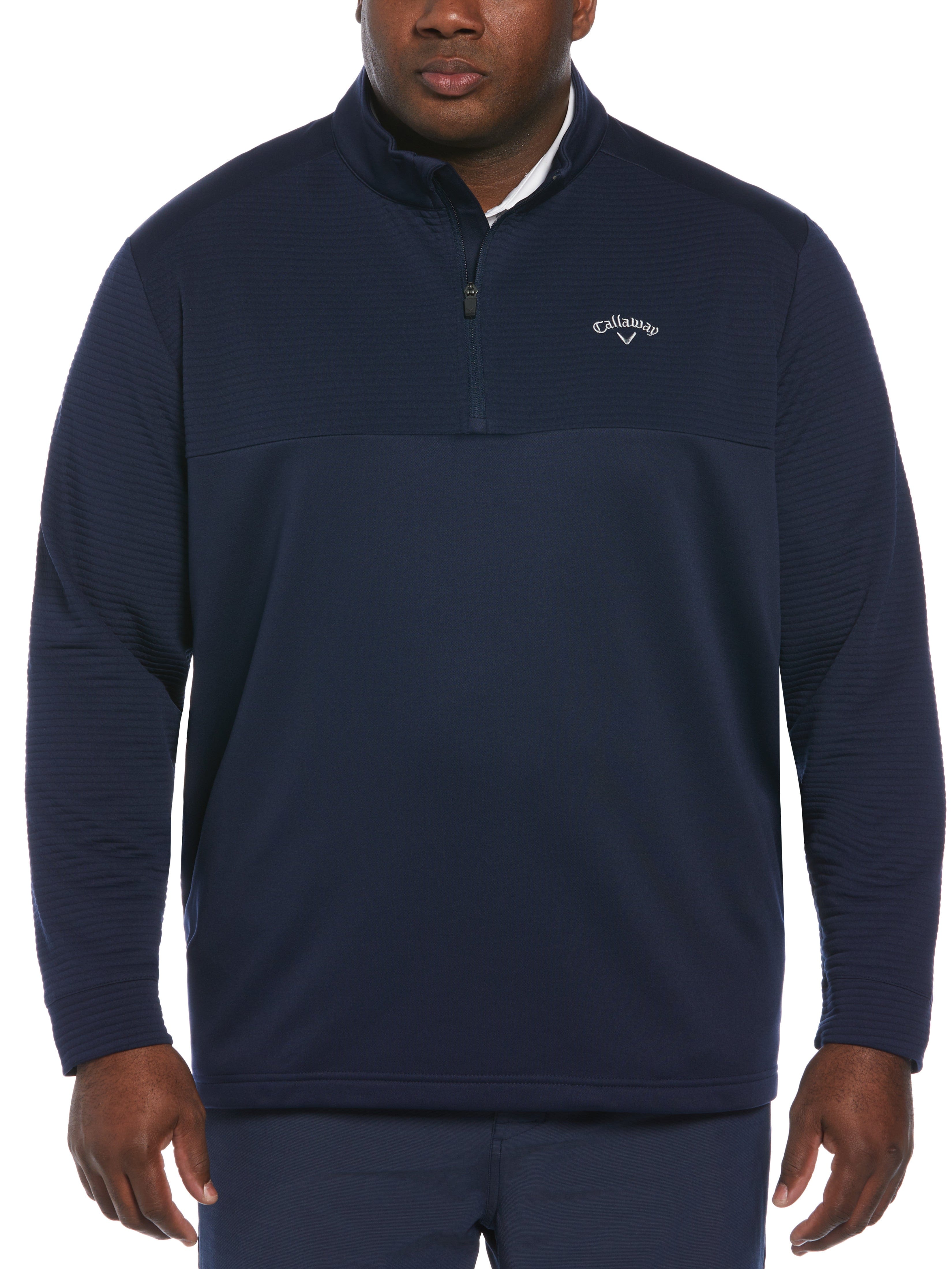Big & Tall Dual Utility 1/4 Zip Pullover for Men - Lightweight Fleece Jacket for Outdoor Activities & Casual Wear