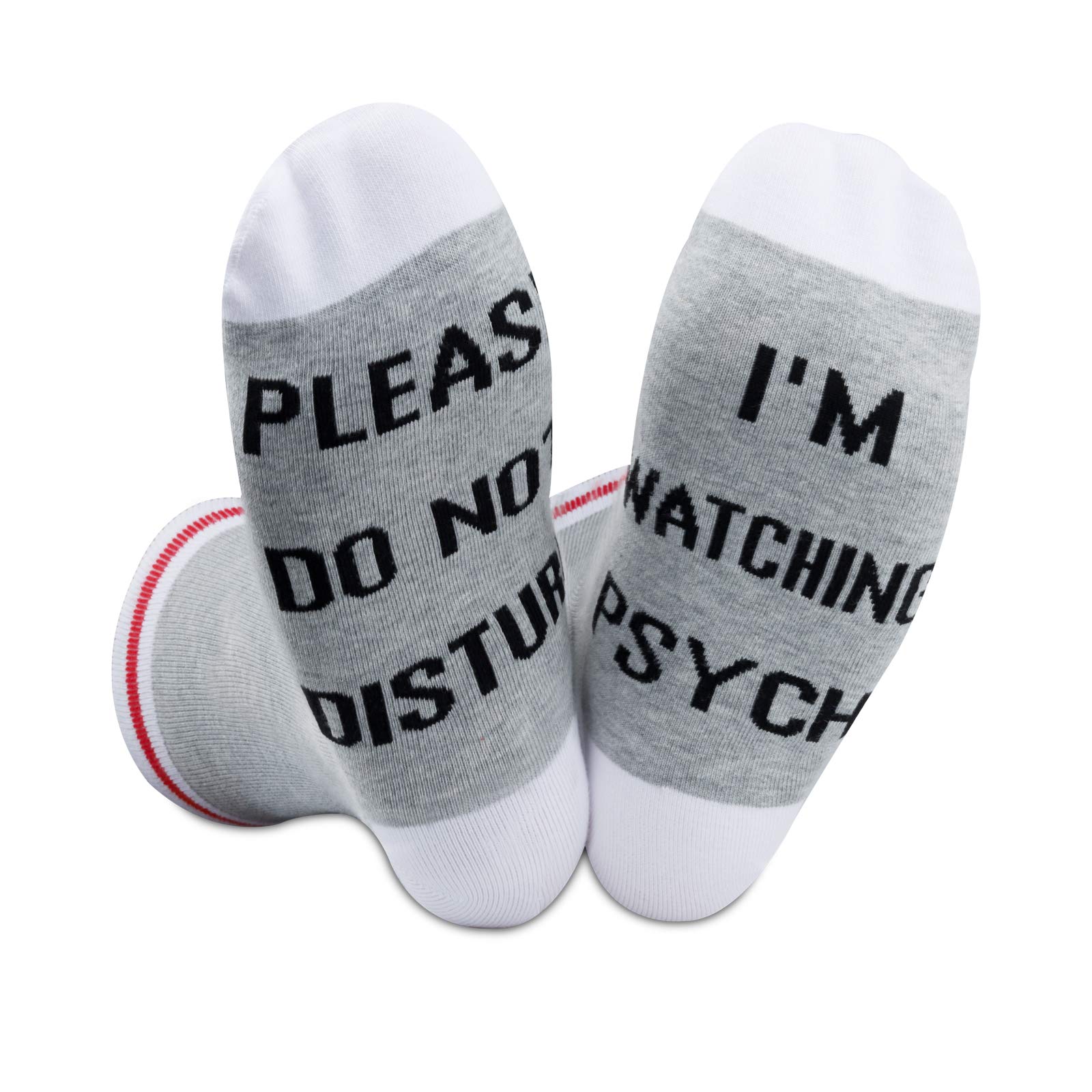 GJTIM 2 Pairs of Novelty Detective TV Show Inspired Socks - Fun Gift for Mystery Drama Fans - Perfect for Cosplay, Themed Parties & Detective Enthusiasts