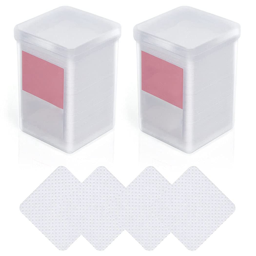 Dorakitten Eyelash Glue Wipes - 400PCS Soft & Lint-Free Cotton Pads for Lash Extensions, Nail Art & Makeup Removal | Portable & Lightweight | Perfect for Salon, Home Use & Travel