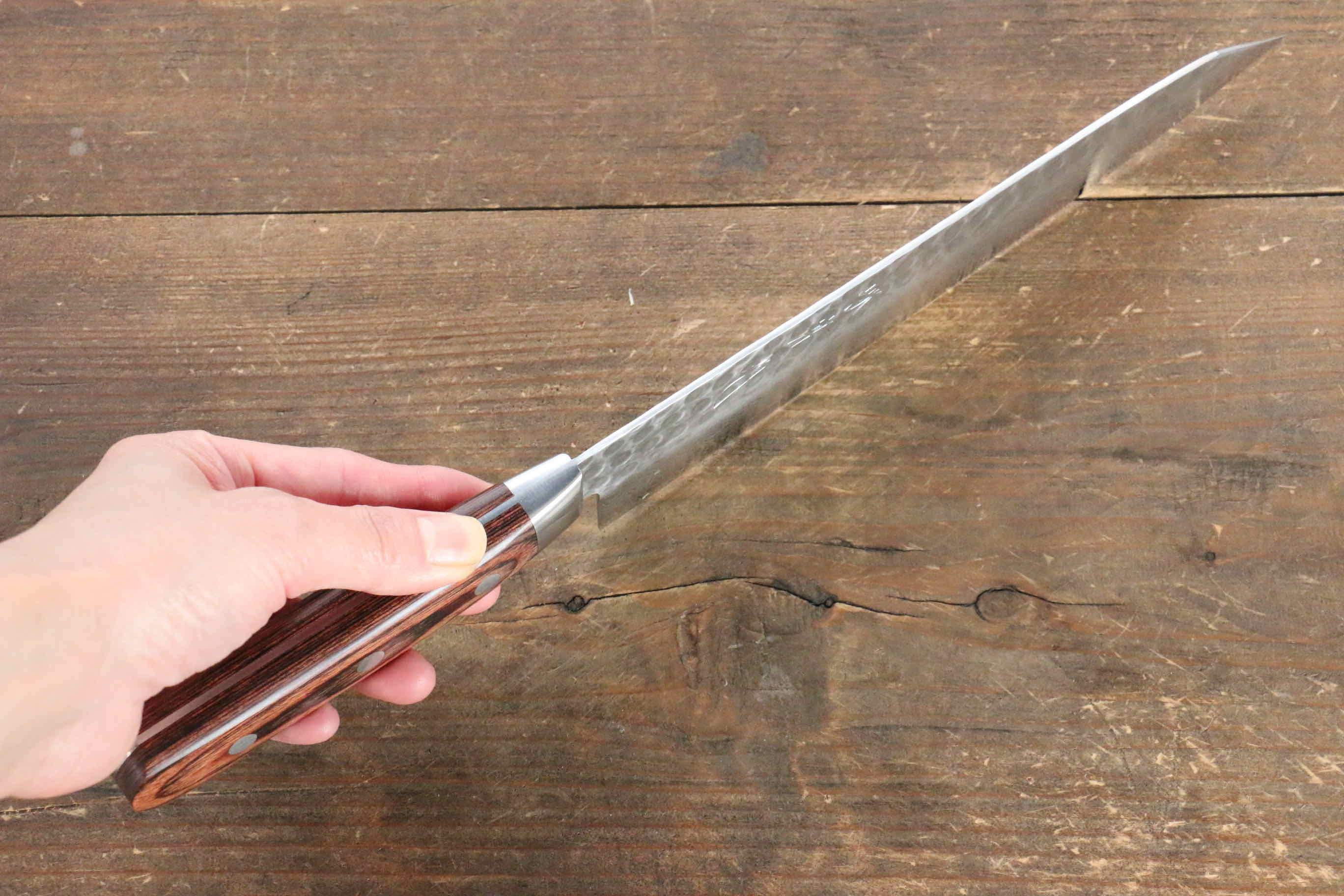 Premium Jikko VG10 17-Layer Kiritsuke Gyuto Japanese Chef Knife - 200mm Mahogany Handle - Perfect for Sushi, Sashimi & Precision Vegetable Cutting
