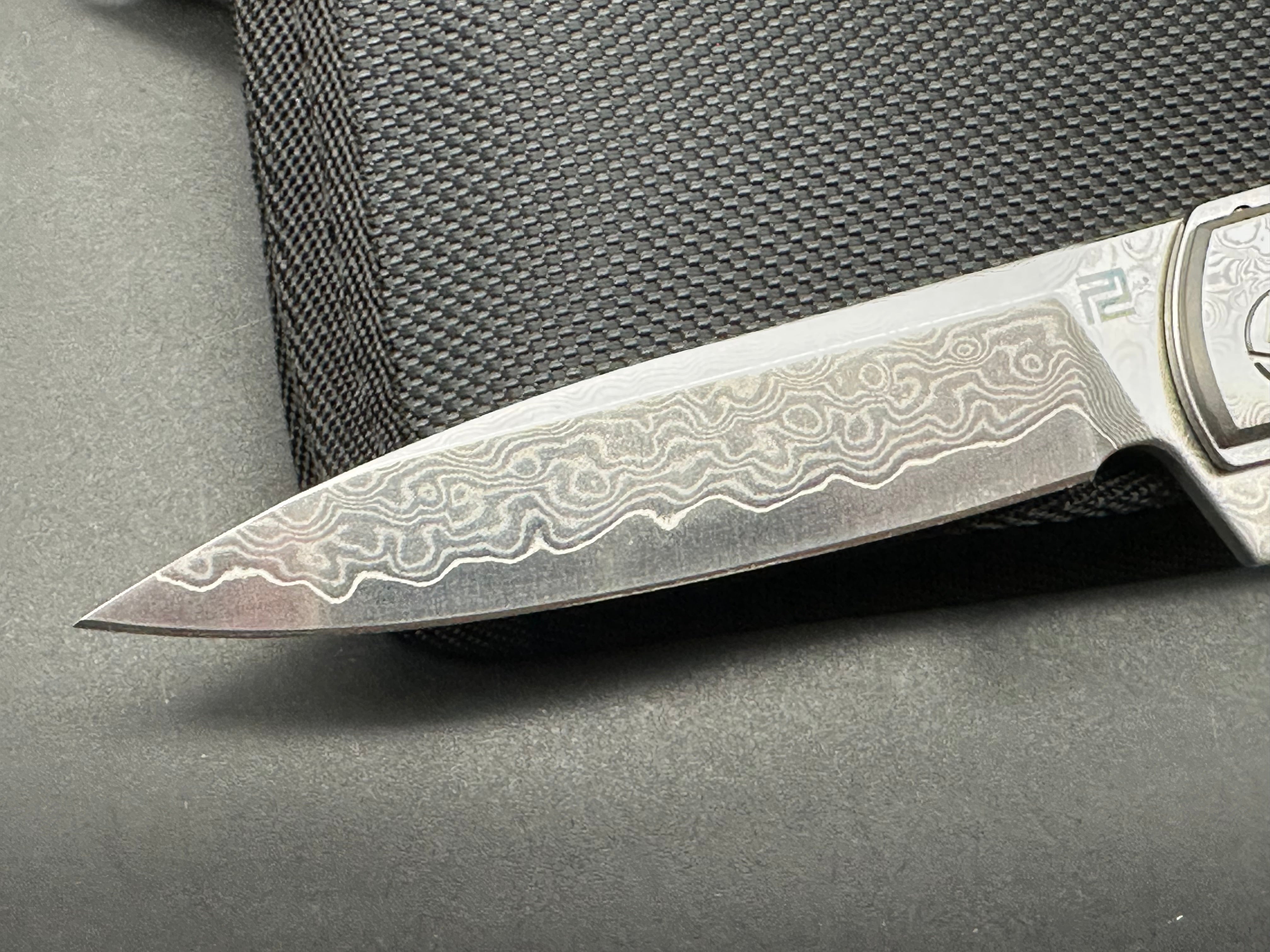 Artisan Cutlery Classic Model 1802GD Damascus Steel Knife with G10 Handle - Perfect for Camping, Hunting & Outdoor Adventures