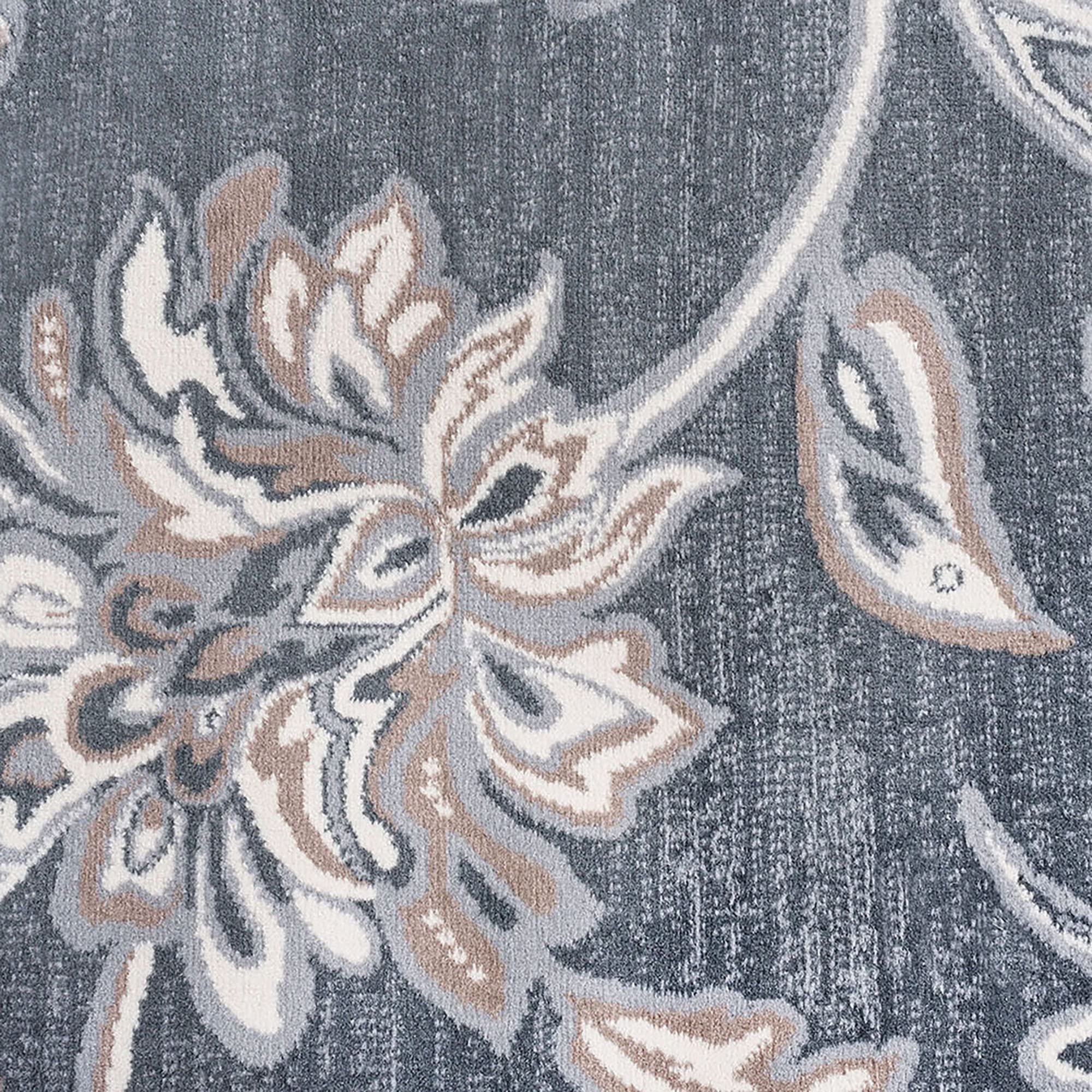 Dark Gray Modern Large 8ft Round Area Rug - Soft Contemporary Carpet for Living Room, Bedroom, Dining Room, Kitchen & Entryway - Perfect for Home Decor, Family Gatherings and Cozy Spaces