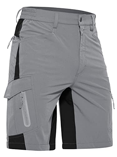 EKLENTSON Quick Dry Ripstop Hiking Shorts for Men with Zip Pockets - Perfect for Outdoor Adventures