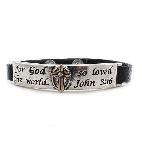 God So Loved The World Bracelet - Sterling Silver Christian Jewelry for Women - Perfect for Church, Daily Wear & Gift Giving