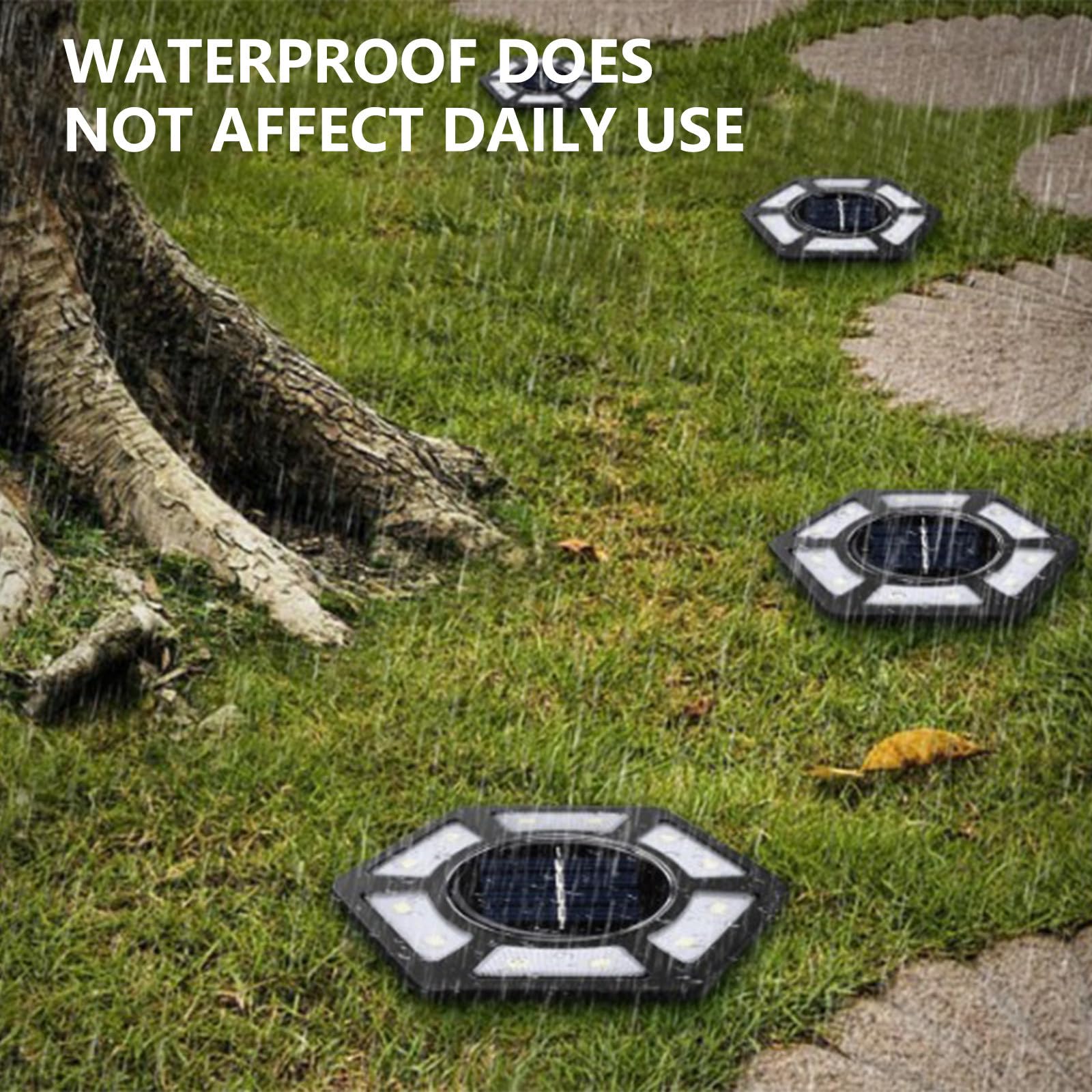 Solar Powered Outdoor Ground Lights - 12 Pack Automatic Motion Sensor LED Pathway Lights for Garden, Patio, Lawns & Walkways | Weatherproof Landscape Lighting for Driveways, Yards & Outdoor Decor