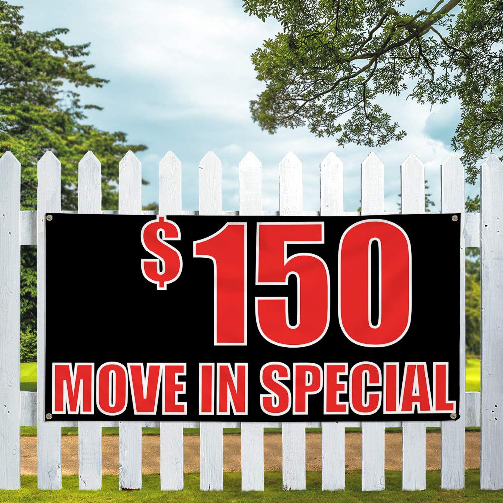 Custom Vinyl Banners 48x96 Inches - Weatherproof Outdoor Advertising Signs with 8 Grommets | Multiple Sizes Available | Perfect for Business Promotion, Yard Sales, and Industrial Use | Durable for All Weather Conditions