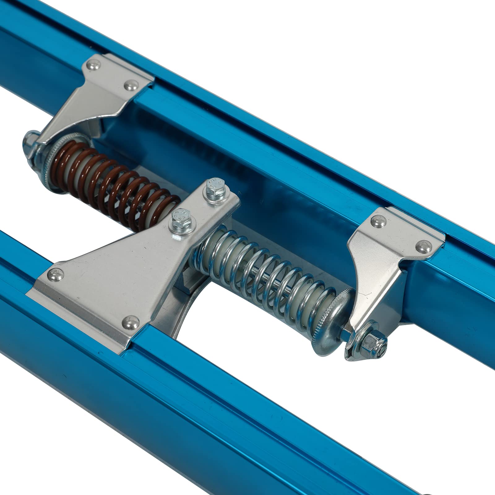 SUPERFASTRACING 36-50 Inch Adjustable Aluminum Drywall Stilts for Painters - Lightweight Construction Walking Stilts for Painting, Taping, Ceiling Work (Blue) - Perfect for Professional Painters, Drywall Installers and DIY Home Renovation Projects
